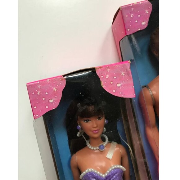 1997 Pearl Beach Kira and Ken Barbie Dolls with Color Changing Ring NIB - Picture 3 of 6